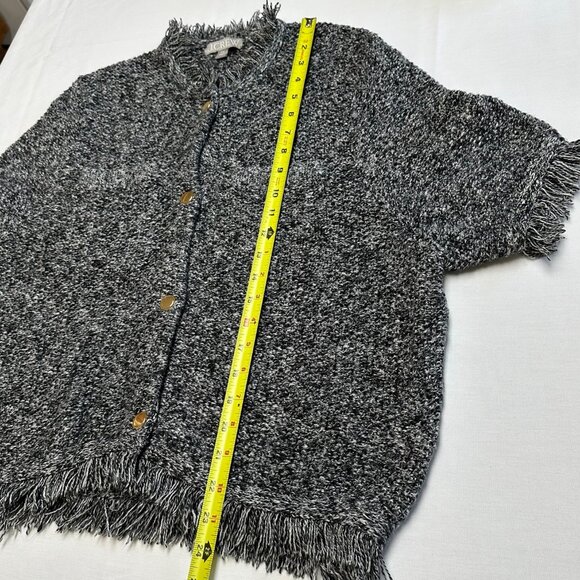 J Crew Womens Cropped Fringe Trim Lady Jacket Size XXL Tweed Preppy Cardigan - Picture 5 of 8